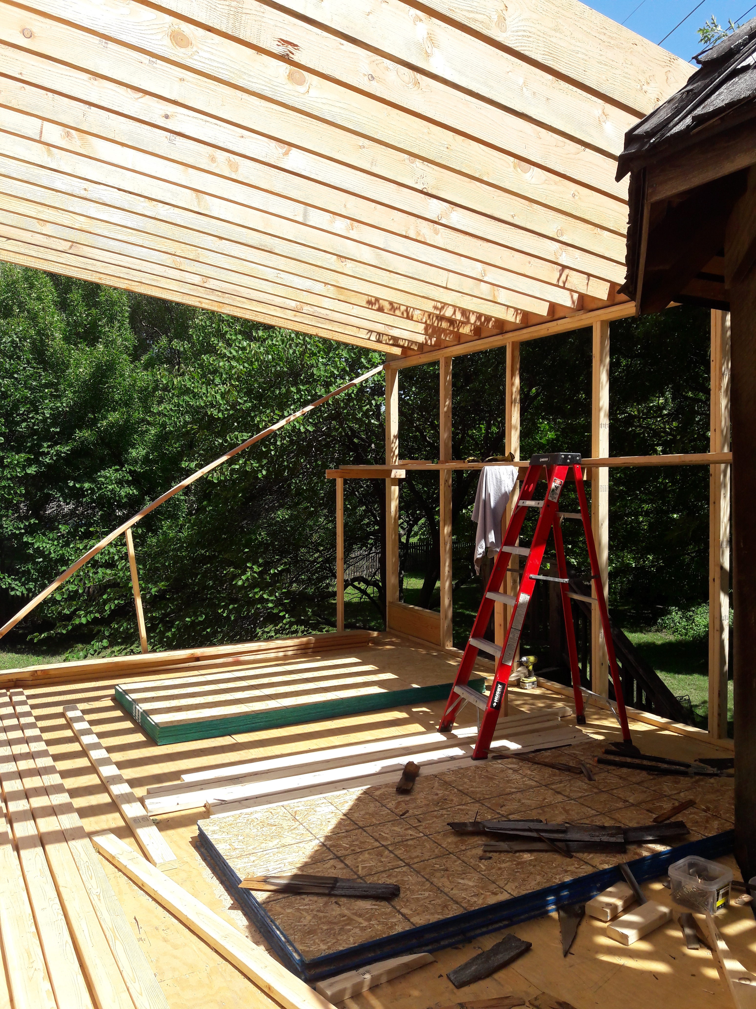 Rafters & View to Yard