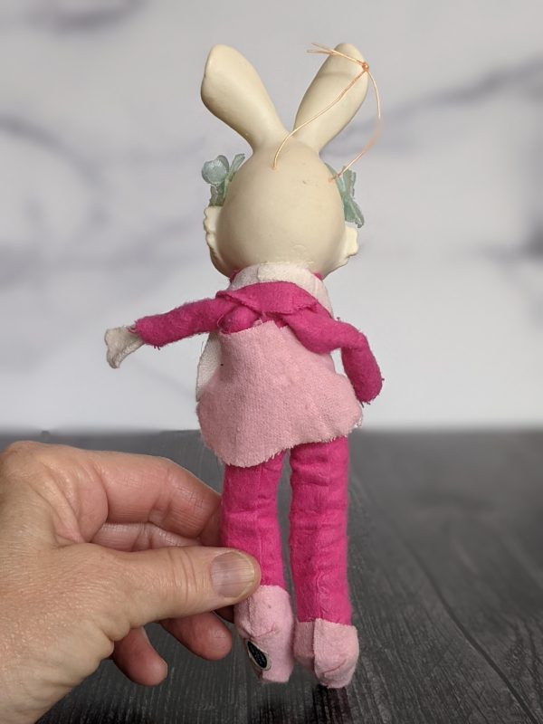 Vintage Pink Bendable Bunny - Shop The Teal Butterfly
